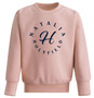 Personalised Circular Left Chest Monogram Sweatshirt in pink