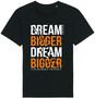 Dream Bigger 100% Organic Cotton Heavyweight T-Shirt in black