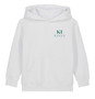 Personalised Kavae Monogram Kids Unisex Hoodie white