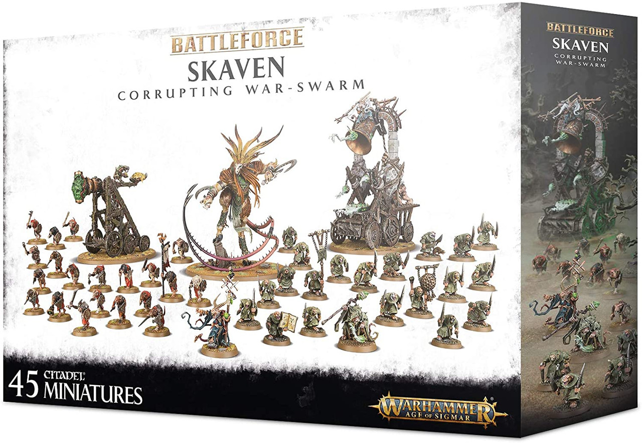 Games Workshop BATTLE FORCE SKAVEN CORRUPTING WAR-SWARM Warhammer Age of Sigmar 
