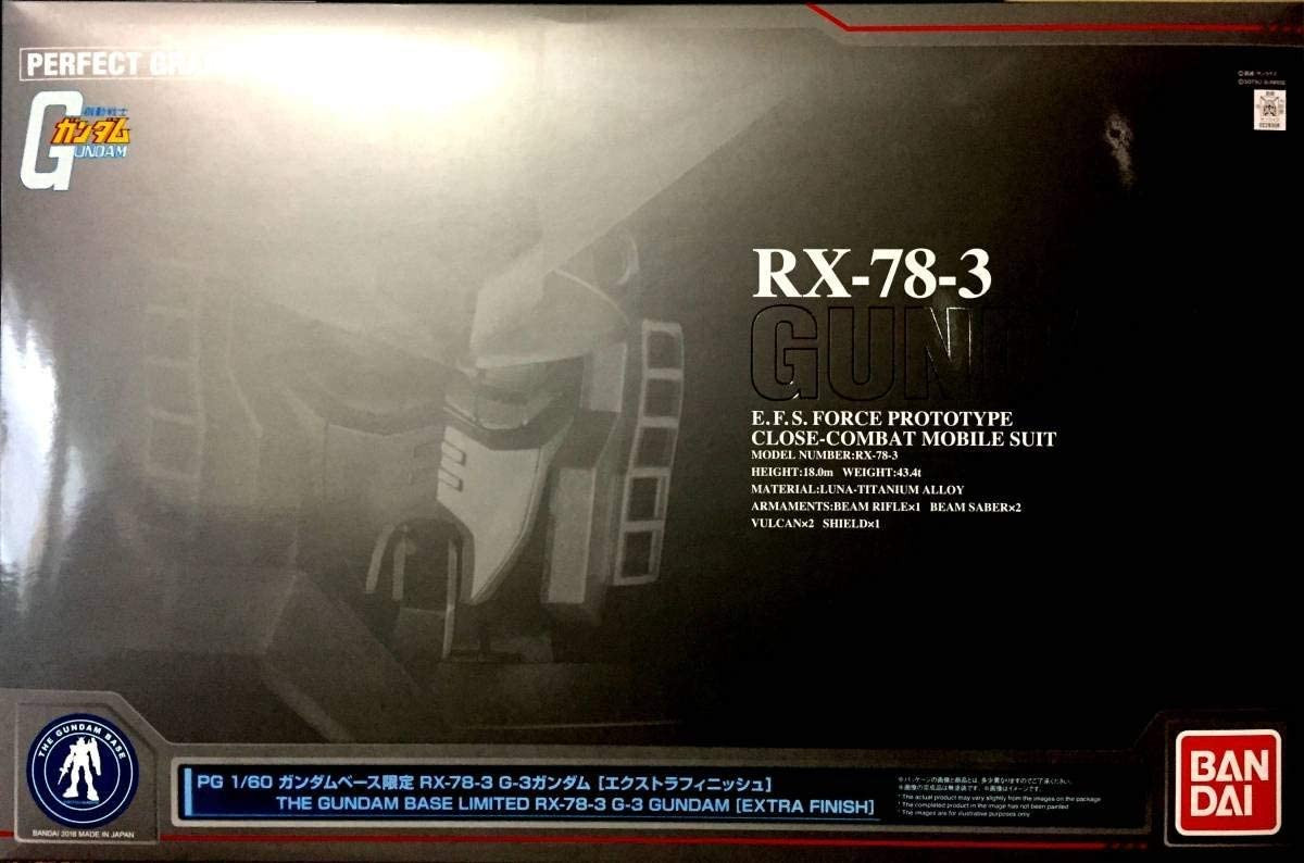 BANDAI PG 1/60 Gundam Base Limited RX-78-3 G-3 Gundam [Extra