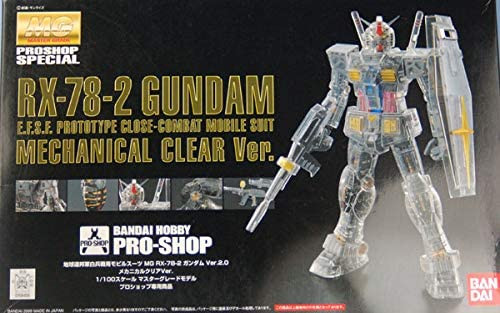 BANDAI MG 1/100 RX-78-2 Gundam Ver. 2.0 Mechanical Clear Ver. (Pro-Shop Limited Edition)