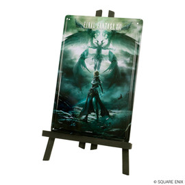 Placa de metal de FINAL FANTASY XVI con caballete - BENEDIKTA & GARUDA