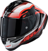 ALPINESTARS Supertech R10 Helmet - Team - Black/Carbon Red/Gloss White - 2XL 8200224-1352-XXL