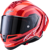 ALPINESTARS Supretech R10 Helmet - 22.06 - Arius - Gloss - Black/White/Double Red - XS 8203926-1683-XS