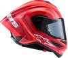 ALPINESTARS Supretech R10 Helmet - 22.06 - Arius - Gloss - Black/White/Double Red - XS 8203926-1683-XS