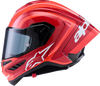 ALPINESTARS Supretech R10 Helmet - 22.06 - Arius - Gloss - Black/White/Double Red - Medium 8203926-1683-M