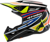 ALPINESTARS Youth SM3 Helmet - Wurx - Gloss Black/Yellow Fluo/Blue/Red Large 8302025-1574-YL