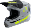ALPINESTARS Youth SM3 Helmet - Radium - Matte Gray/Black/Yellow Fluo - Medium 8301825-9510-YM