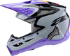 ALPINESTARS Youth SM3 Helmet - Jettson - Glosss Black/Gray/Purple - Medium 8303226-9277-YM