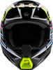 ALPINESTARS Youth SM3 Helmet - Wurx - Gloss Black/Yellow Fluo/Blue/Red - Small 8302025-1574-YS