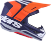 ALPINESTARS SM7 Helmet - Core - Matte Orange/Blue - XS 8301826-408-XS