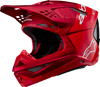 ALPINESTARS Supertech M10 Helmet - Flood - MIPS® - Red Fluo/Red - Small 8301023-3003-S