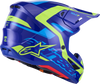 ALPINESTARS SM7 Helmet - Deed - Gloss Blue/Yellow Fluo - Large 8302426-7253-L