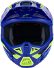 ALPINESTARS SM7 Helmet - Deed - Gloss Blue/Yellow Fluo - XL 8302426-7253-XL