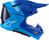 ALPINESTARS Supertech M10 Helmet - Flood - MIPS® - Blue/Black Carbon - Medium 8301023-7282-M