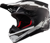 ALPINESTARS Supertech M10 Helmet - Ampress - MIPS® - Matte Black/White - Medium 8300823-1121-M