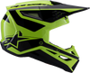 ALPINESTARS SM3 Helmet - Heat - Gloss Yellow Fluo/Black - Large 8301026-5011-L