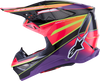 ALPINESTARS Supertech M10 Helmet - MIPS® - Era - Gloss Pink/Violet/Yellow Fluo - Small 8301223-3145-S