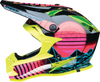 MOOSE OFFROAD Youth F.I. Helmet - Vaporwave - MIPS® - Black/Pink/Yellow - Medium 0111-1615