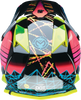 MOOSE OFFROAD Youth F.I. Helmet - Vaporwave - MIPS® - Black/Pink/Yellow - Small 0111-1614