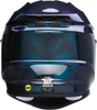 MOOSE OFFROAD F.I. Helmet - Agroid Camo - MIPS® - Iridescent Blue - Large 0110-7755