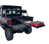 Polaris Ranger 1500XD Bed Drawer by AJK Offroad Side View Extended with Gear