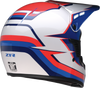 Z1R Child Dirt Maxx Helmet - Vortex - Red/White/Blue - L/XL 0111-1749