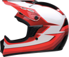 Z1R Child Dirt Maxx Helmet - Vortex - Red/White - L/XL 0111-1743