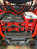 Honda Talon Milwaukee Packout Mount 1.5 by AJK Offroad installed with three kits and a cooler
