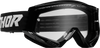 THOR Combat Goggle - Racer - Black/White - Clear Lens 2601-2701