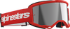 ALPINESTARS GOGGLES Vision 3 Goggle - Wordmark - Red - Silver Mirror Lens 5103325-3094