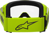 ALPINESTARS GOGGLES Vision 3 Goggle - Wordmark - Yellow - Clear Lens 5103325-5038