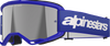ALPINESTARS GOGGLES Vision 3 Goggle - Wordmark - Blue - Silver Mirror Lens 5103225-7266