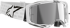 ALPINESTARS GOGGLES Vision 8 Goggle - Corp - White - Silver Mirror Lens 5101625-2055