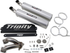 TRINITY RACING Stage 5 Slip-On Mufflers - Brushed TR-4173S