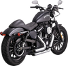 VANCE & HINES Shortshots Staggered Exhaust System - Chrome 17329