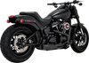 VANCE & HINES 2-into-1 Hi-Output Short Exhaust System - Stainless Steel - Black 47331