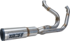 VANCE & HINES 2-into-1 High Output PCX™ Exhaust System - Brushed - Touring 27321-22