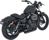 VANCE & HINES Shortshots Staggered Exhaust System - Black 47219