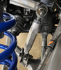 Polaris Pro R Sway Bar Link by AJK Offroad Close Up of Short Link in Raw Alumium