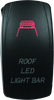 DragonFire Racing Lighted Switch Roof Led On/Off Red