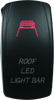 DragonFire Racing Lighted Switch Roof Led On/Off Red