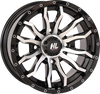 HIGH LIFTER Wheel - HL21 - Front/Rear - Gloss Black w/Machined - 22x7 - 5/4.5 - 4+3 (+10 mm) 22HL21-1145