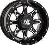HIGH LIFTER Wheel - HL4 - Front/Rear - Gloss Black w/Machined - 12x7 - 4/110 - 4+3 (+10 mm) 12HL04-1110
