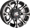 HIGH LIFTER Wheel - HL3 - Front/Rear - Gloss Black w/Machined - 12x7 - 4/110 - 4+3 (+10 mm) 12HL03-1110