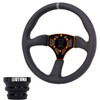 UTVMA Octane Leather Steering Wheel With Hub (Polaris, Can Am Models)