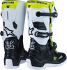 MOOSE OFFROAD Youth Tech 7S Boots - Black/White/Yellow - US 3 0215024-125-3