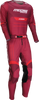MOOSE OFFROAD Alpha One Pants - Burgundy/White - US 40 2901-12034
