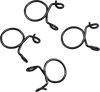 ALL BALLS Refill Clamp Kit - Fuel Line/Wire - Parallel Ear - Black - 12 mm - 4 Pack FS00057